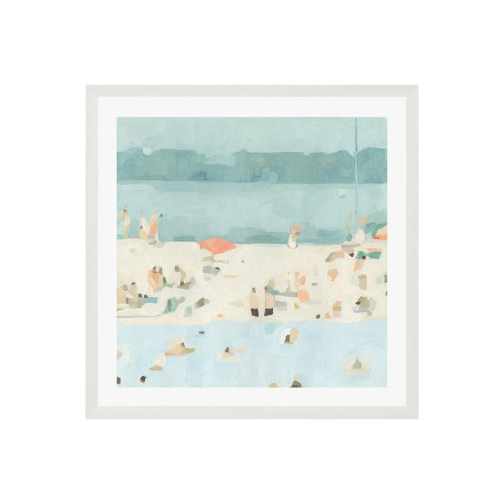 Sea Glass Sandbar II by Emma Scarvey - Picture Frame Painting Joss & Main Frame Color: Natural Size: 12"H x 12"W