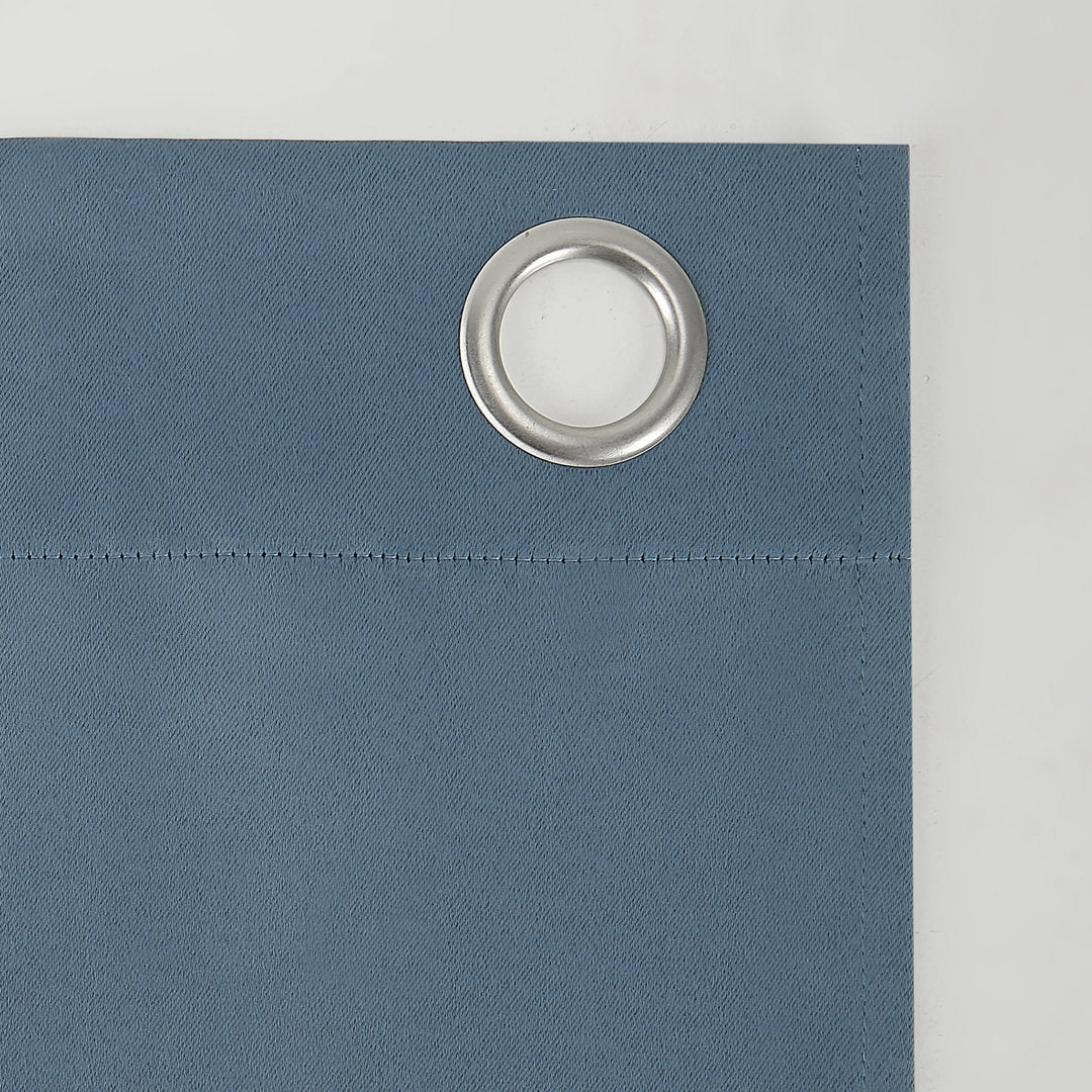 Wayfair Basics Blackout Grommet Curtain Panel Wayfair Basics® Curtain Color: Denim Blue Size per Panel: 40" W x 84" L