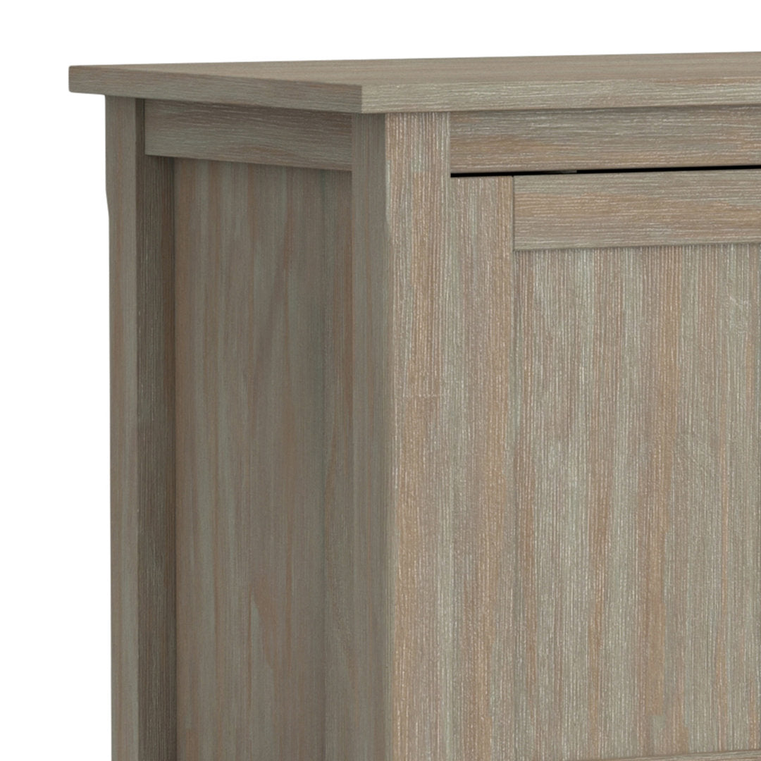Warm Shaker SOLID WOOD 72 inch TV Media Stand  For TVs up to 80 inches Simpli Home Color: Distressed Gray