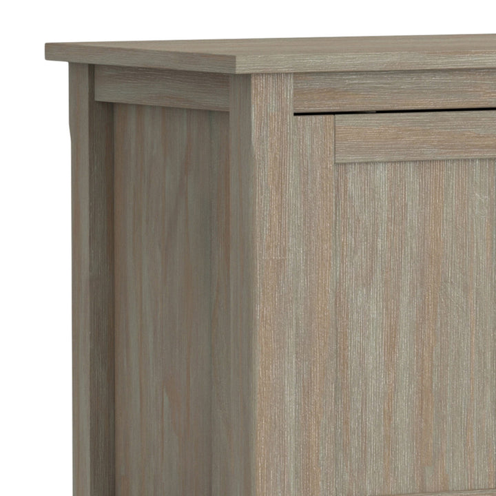 Warm Shaker SOLID WOOD 72 inch TV Media Stand  For TVs up to 80 inches Simpli Home Color: Distressed Gray