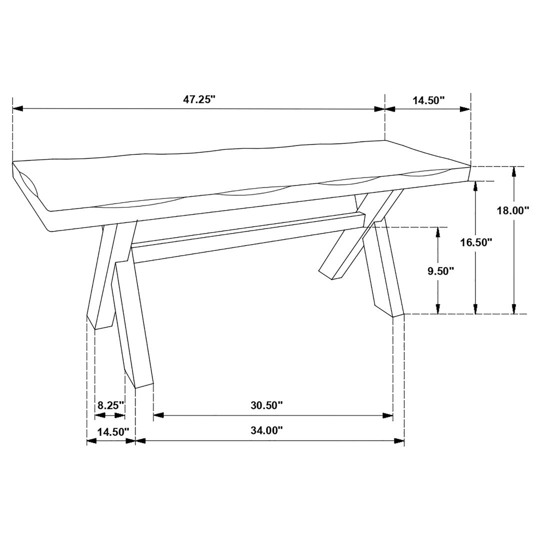 Annette Wood Bench Steelside™