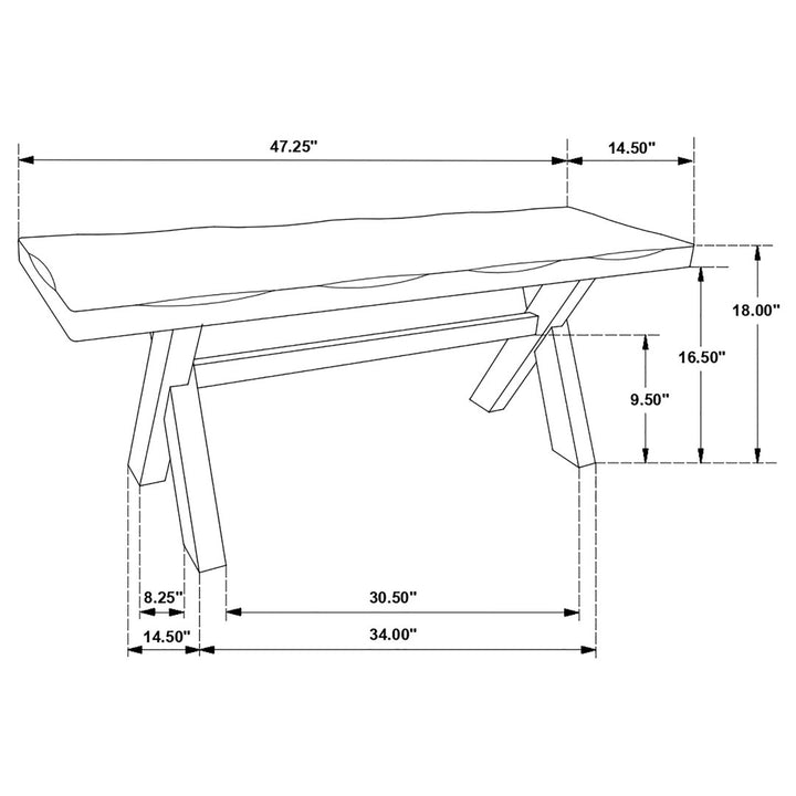 Annette Wood Bench Steelside™