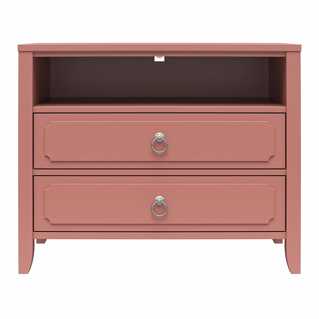 Her Majesty 2 - Drawer Nightstand Novogratz Color: Dusty Rose
