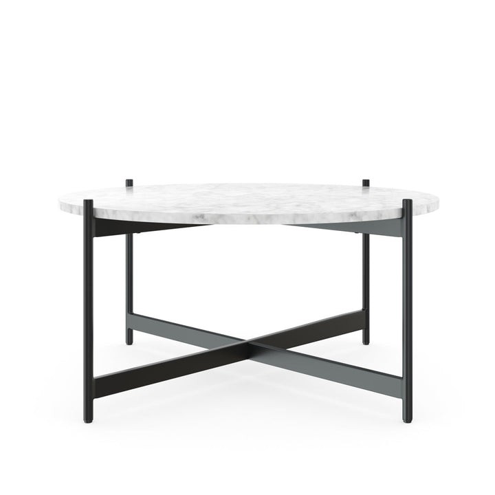 Belynda Cross Legs Coffee Table Wrought Studio™ Color: Black