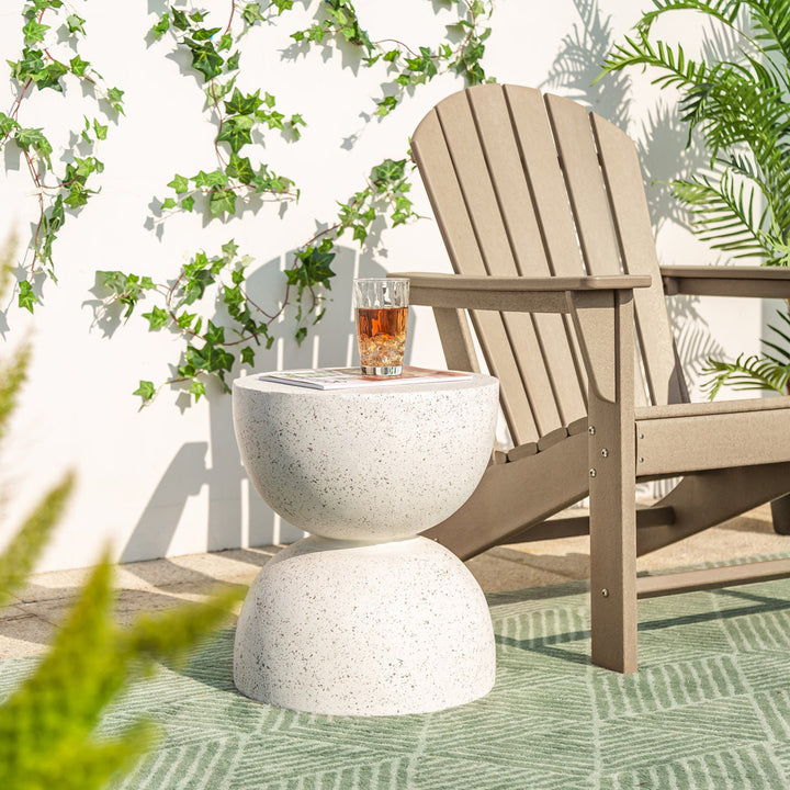 Ruiz 17.75'' Tall Accent Stool Joss & Main Color: White Terrazo