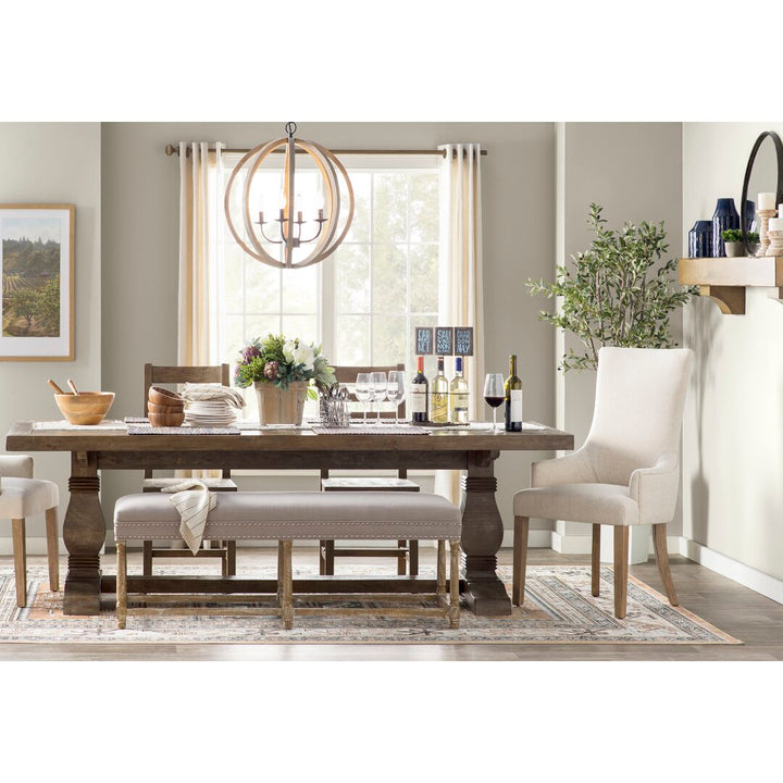 Kinston 94" Solid Wood Dining Table Birch Lane™ Color: Distressed Brown