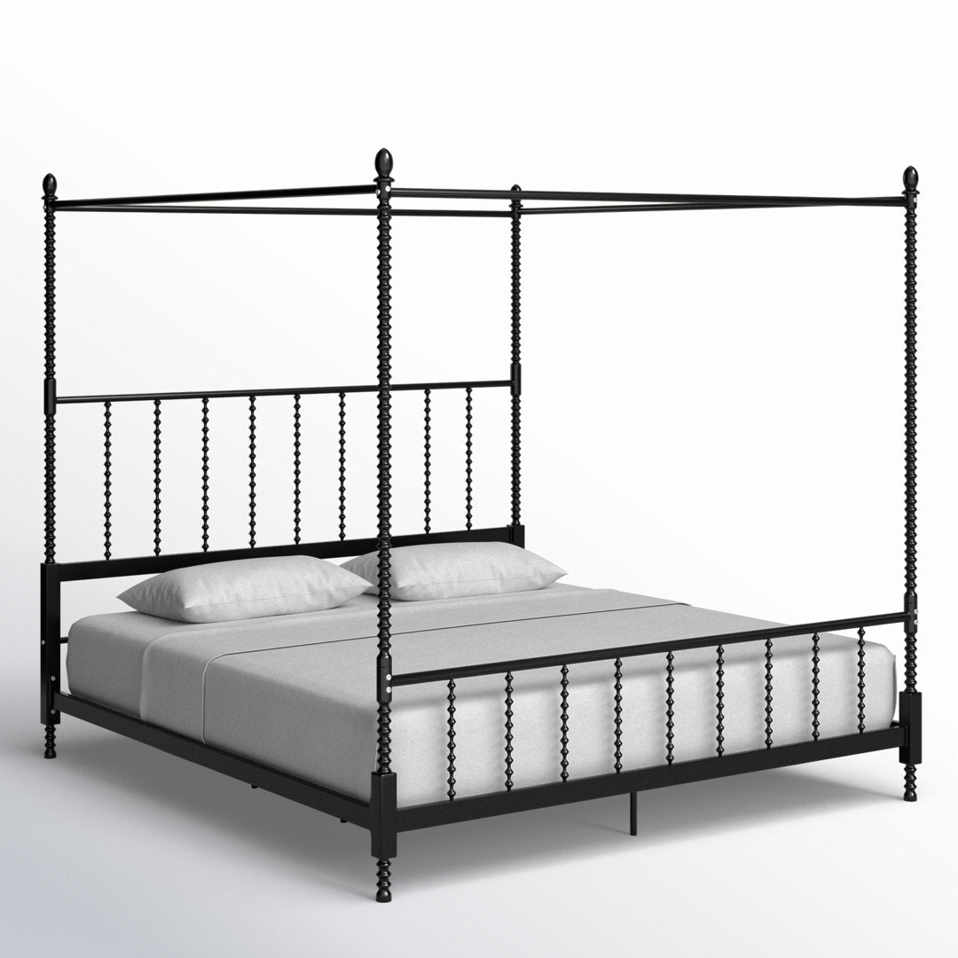 Frankie Low Profile Canopy Bed Kelly Clarkson Home Color: Black Size: King