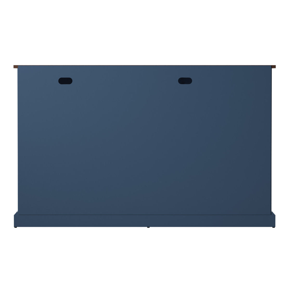 Truby 55" Wide Sideboard Laurel Foundry Modern Farmhouse® Color (Base/Top): Fontana Blue/Brown