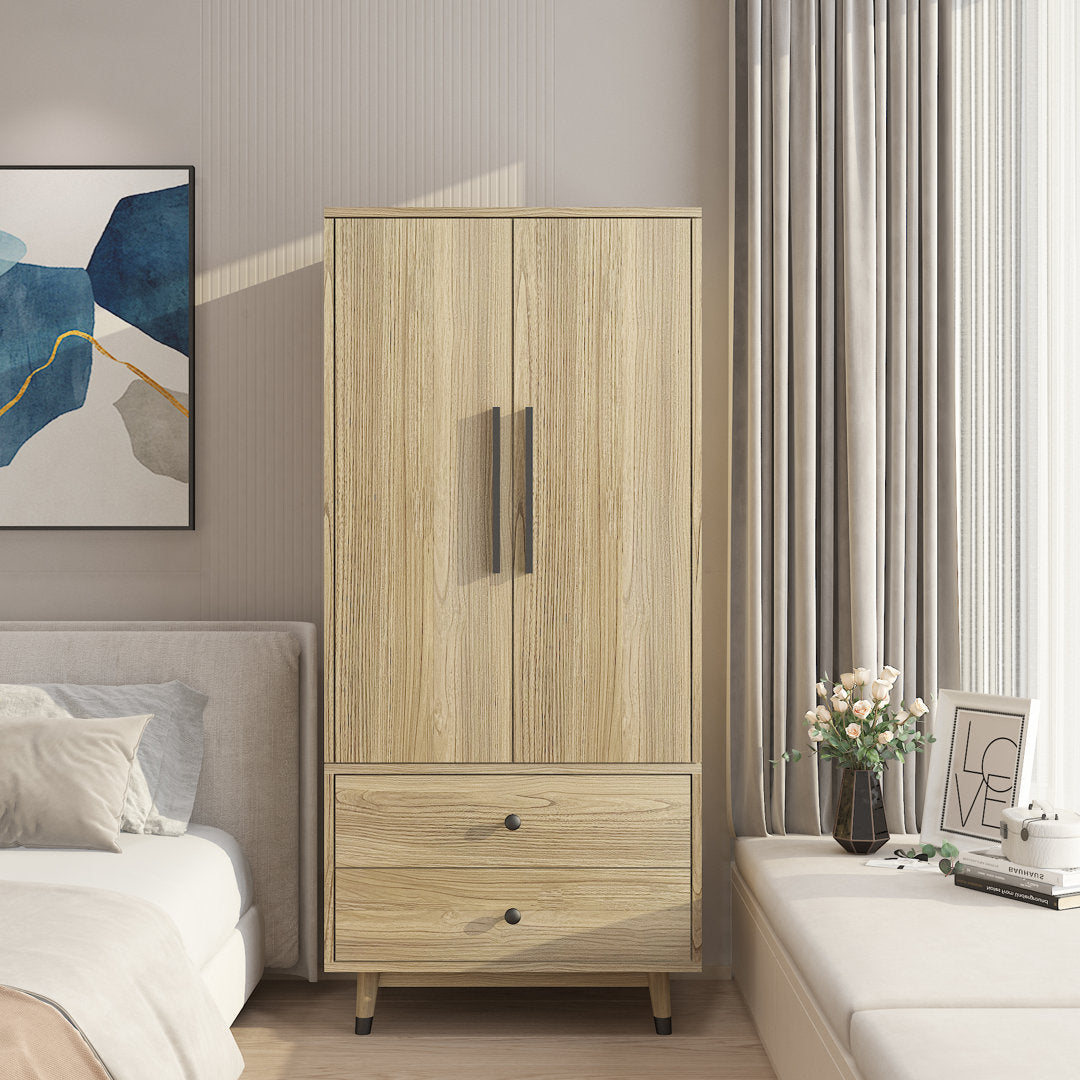Ranck Manufactured Wood Armoire Wade Logan® Color: Oak