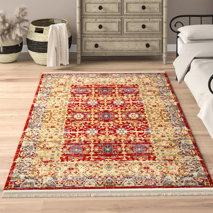 Angeliya Oriental Red Area Rug Lark Manor™ Rug Size: Rectangle 6' x 9'