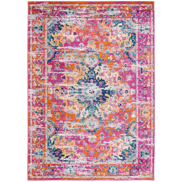 Felty 154 Area Rug In Fuchsia / Gold Langley Street® Rug Size: Rectangle 8' x 10'
