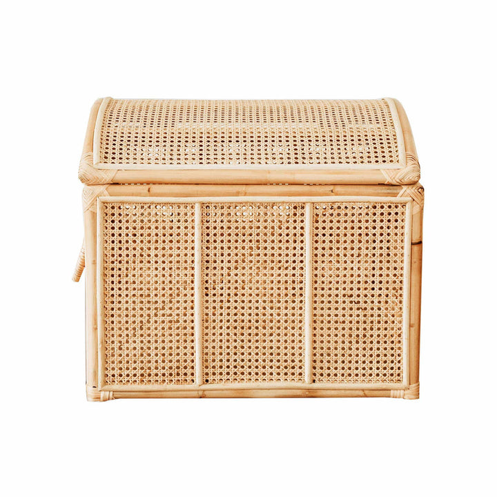 Noam Wicker Storage Trunk, Pre-assembled Lightweight Sturdy Rattan Storage Furniture Bayou Breeze
