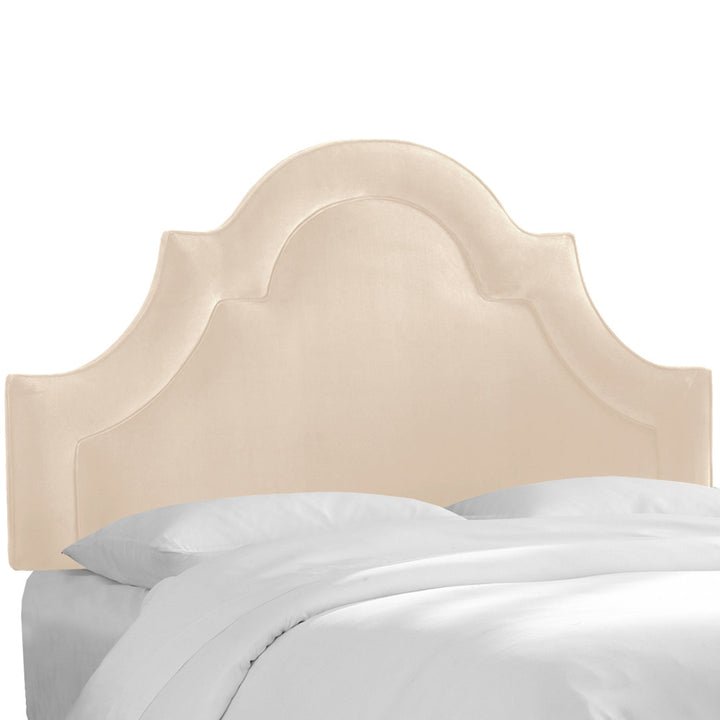 McAfee Velvet Upholstered Panel Headboard Kelly Clarkson Home Size: California King Upholstery: Classic Pearl Performance Velvet
