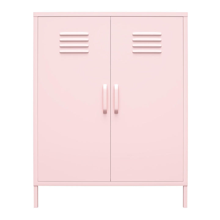 Cache 2 - Door Metal Accent Cabinet Novogratz Color: Pink