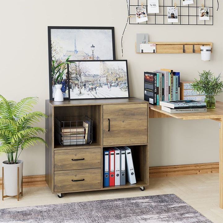 Valles 2-Drawer Lateral Filing Cabinet Union Rustic Color: Rustic Brown
