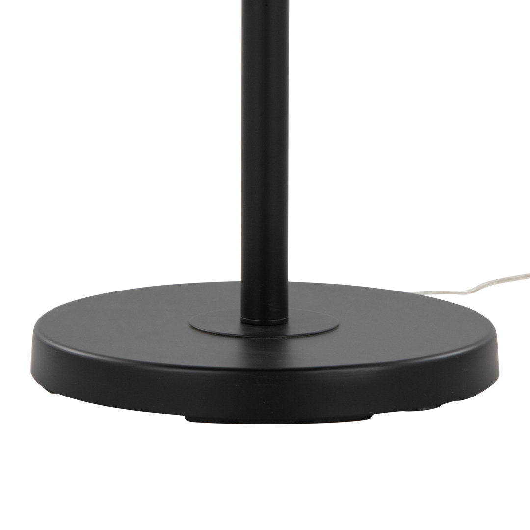 Dyanne 69" Task/Reading Floor Lamp Etta Avenue™ Shade Color: Natural Base Finish: Black