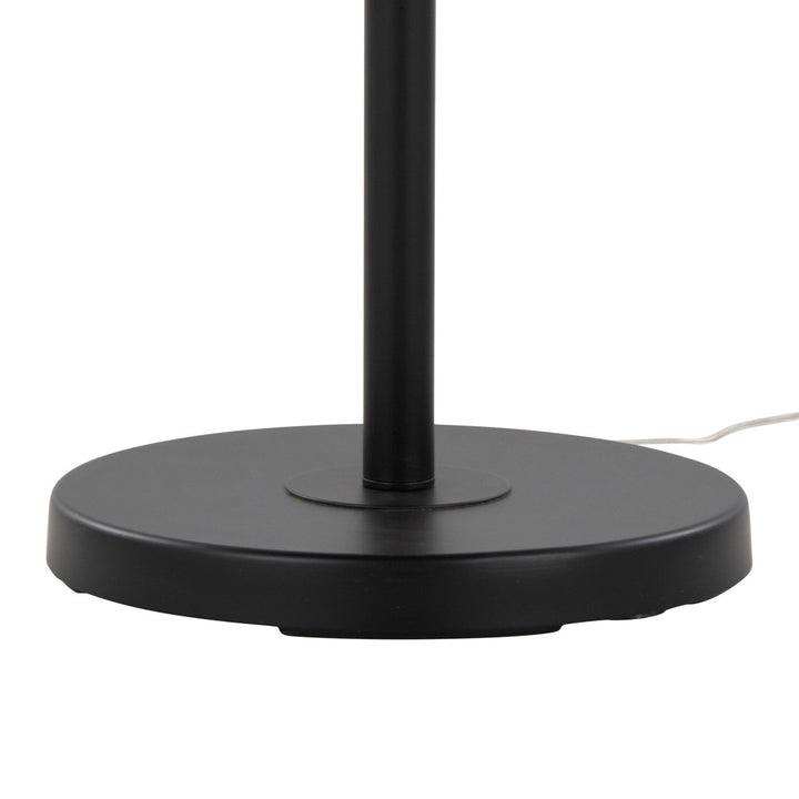 Dyanne 69" Task/Reading Floor Lamp Etta Avenue™ Shade Color: Natural Base Finish: Black