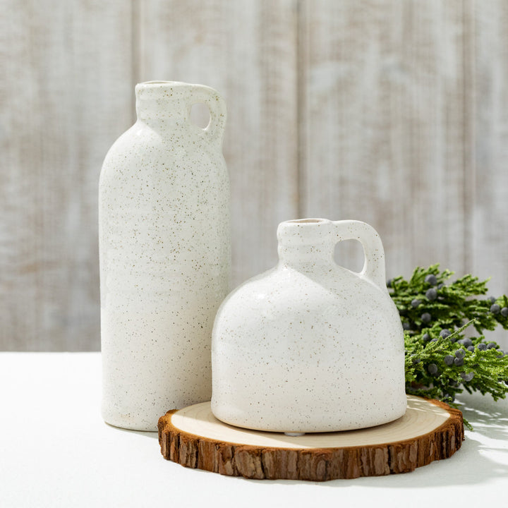 Cabell Ceramic Decorative Bottle Gracie Oaks Color: White