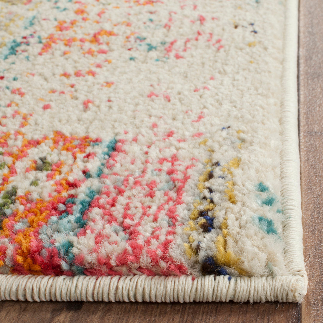 Galan Pink/Orange/Yellow Area Rug Mistana™ Rug Size: Rectangle 2'2" x 4'