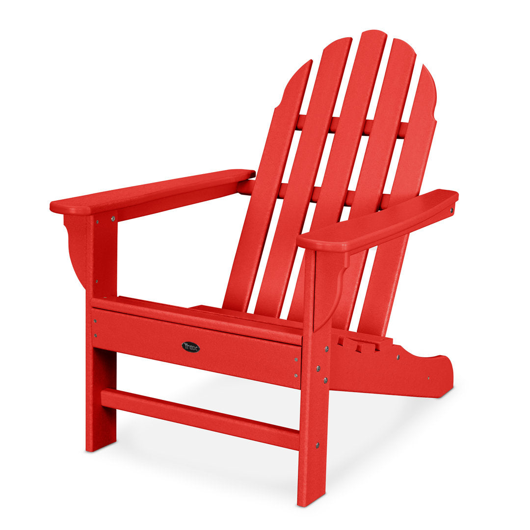 Cape Cod Adirondack Chair Trex Outdoor Color: Sunset Red