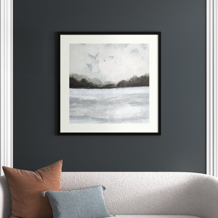 This Place IV Neutral - Picture Frame Painting Print on Paper Joss & Main Size: 41" H x 41" W Format: Black Framed Paper