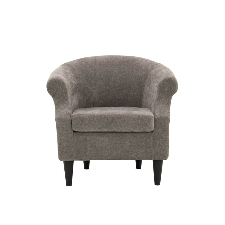 Adea Polyester Barrel Chair Lark Manor™ Fabric: Chloe Slate