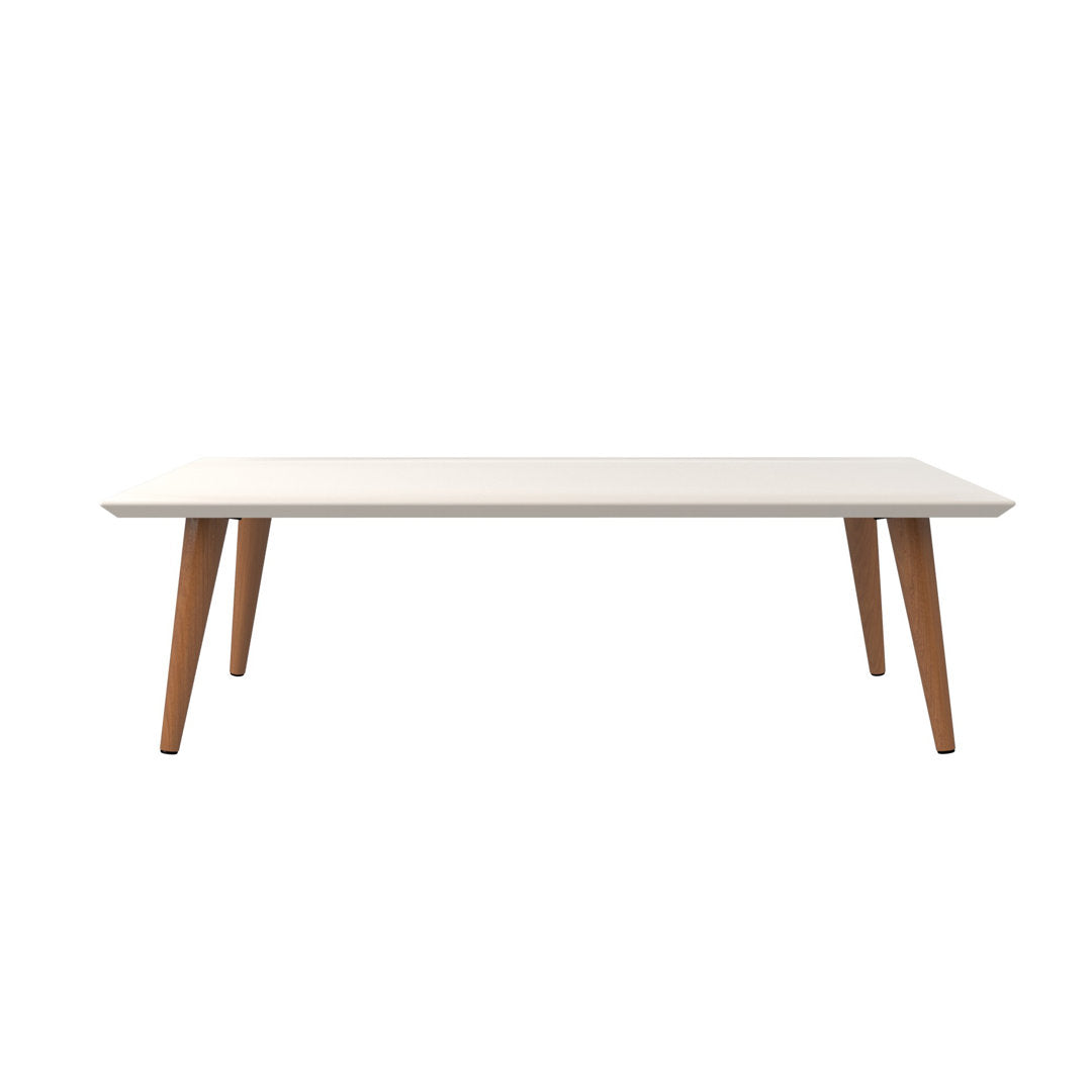 Michaelson 4 Legs Coffee Table Wade Logan® Table Top Color: Off White
