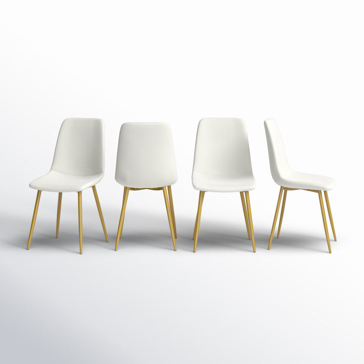 Heffron Velvet Upholstered Side Chair (Set of 4) Zipcode Design™ Upholstery Color: Beige
