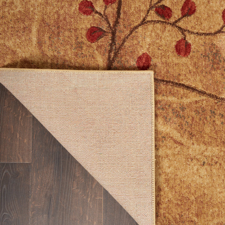 Arnim Floral Taupe/Beige/Red Area Rug Lark Manor™ Rug Size: Rectangle 5'3" x 7'5"