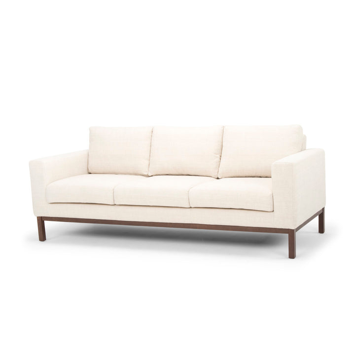 Clayton 84'' Upholstered Sofa Joss & Main Fabric: Venga Cream Performance Cross Weave