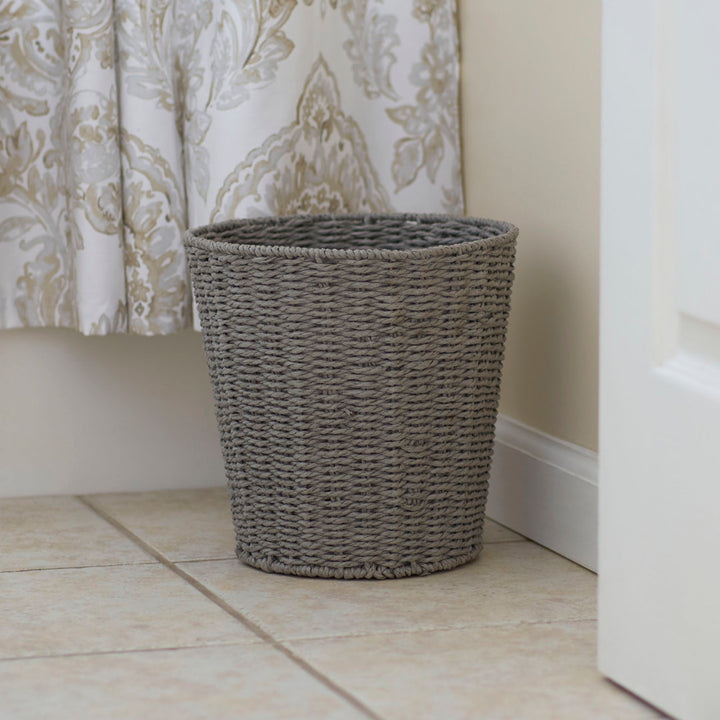 Bimal Paper Rope Gallon Waste Basket Bayou Breeze Color: Gray Capacity: 3 (Gallons)