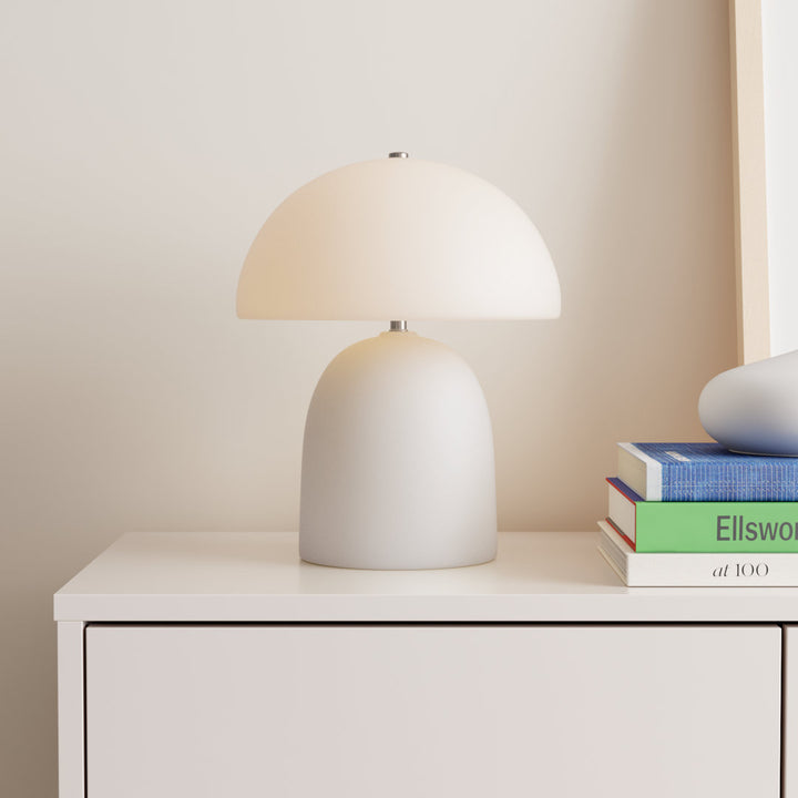 Percy Ceramic Table Lamp AllModern Base Finish: Antique Patina
