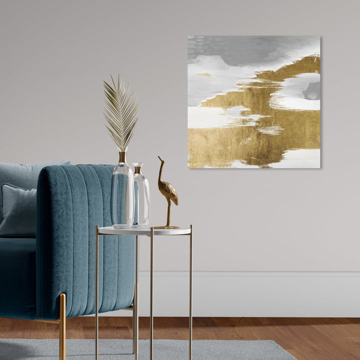 Gold Heaven - Painting on Canvas Oliver Gal Prints Size: 20" H x 20" W Format: Wrapped Canvas