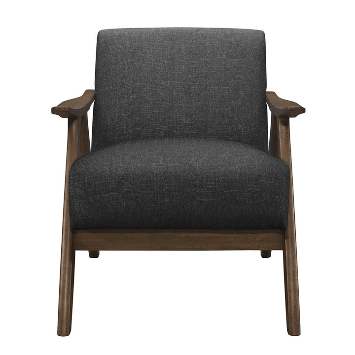 Hofstetter 72.39Cm Wide Polyester Armchair George Oliver Fabric: Dark Gray Linen