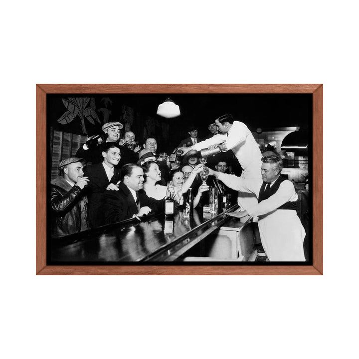 End of the Prohibition Party - Photograph Print East Urban Home Size: 18" H x 26" W x 1.5" D Format: Classic Wood Framed Canvas
