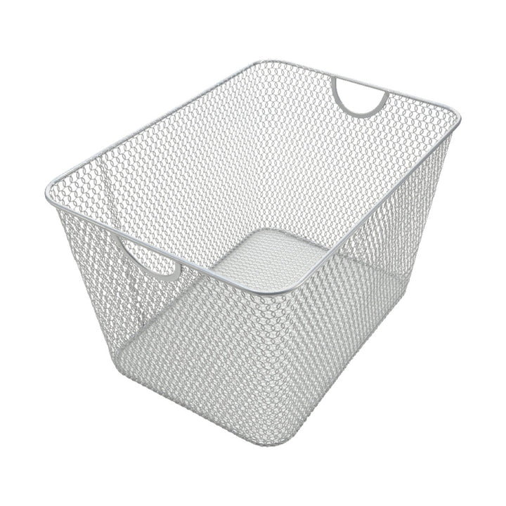 Mesh Open Bin Metal Box Rebrilliant Size: 6" H x 10" W x 9" D