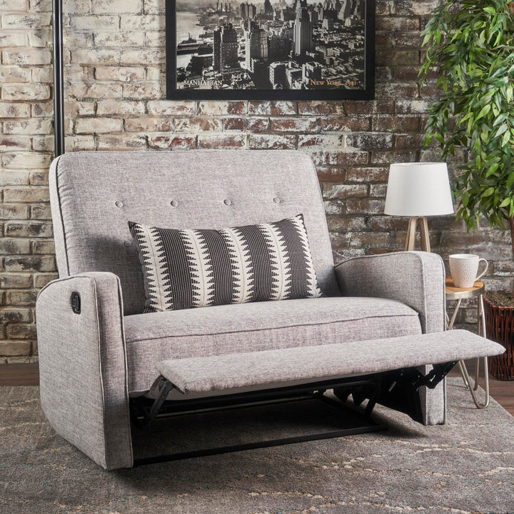 Lieb 47" Wide Manual Standard Recliner Ivy Bronx Fabric: Light Gray Polyester