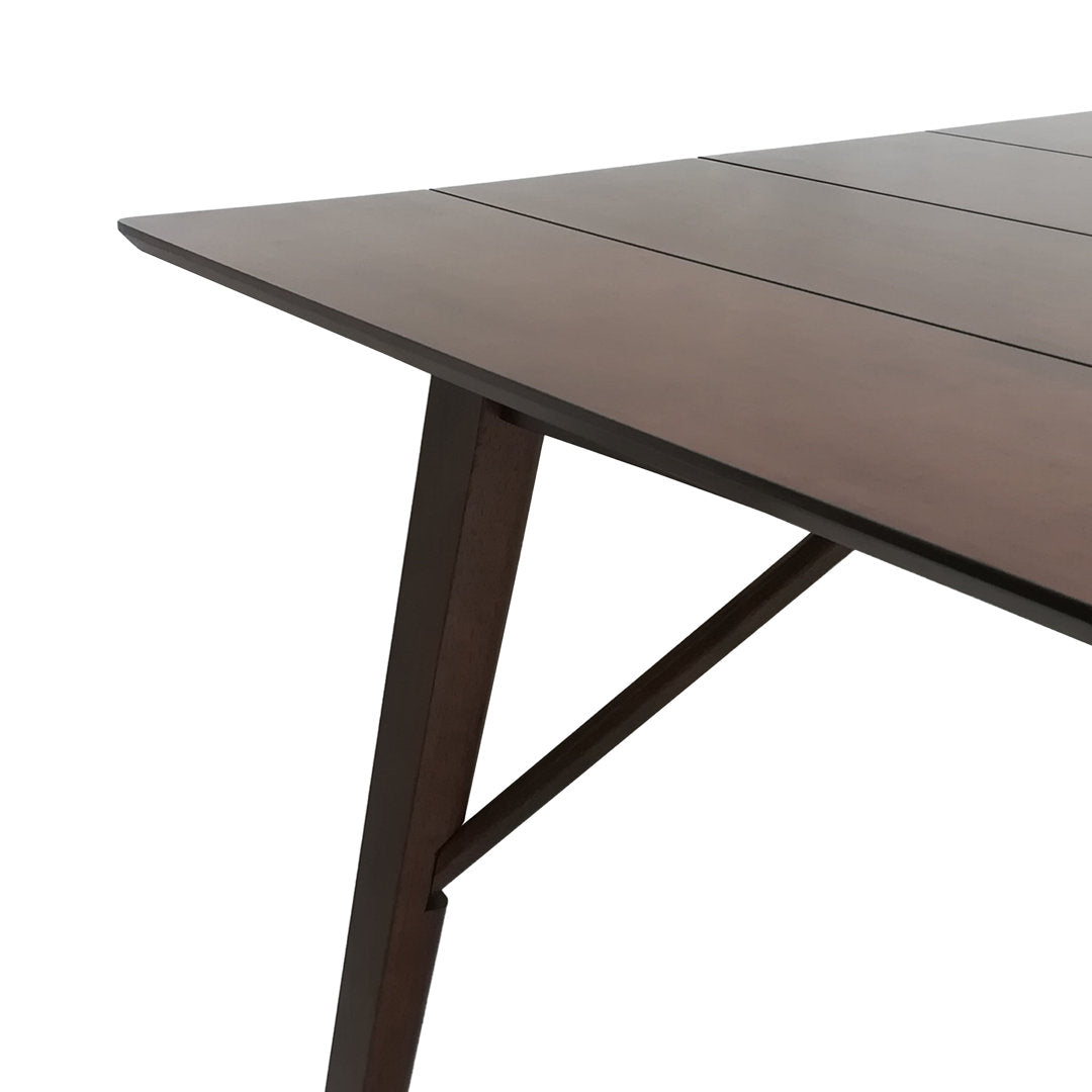 Lea Counter Height 58.5" Solid Wood Dining Table George Oliver Color: Walnut