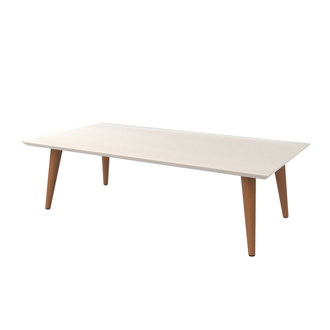 Michaelson 4 Legs Coffee Table Wade Logan® Table Top Color: Off White