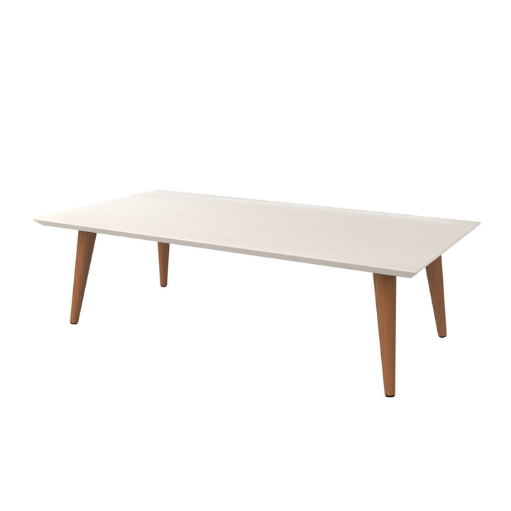 Michaelson 4 Legs Coffee Table Wade Logan® Table Top Color: Off White