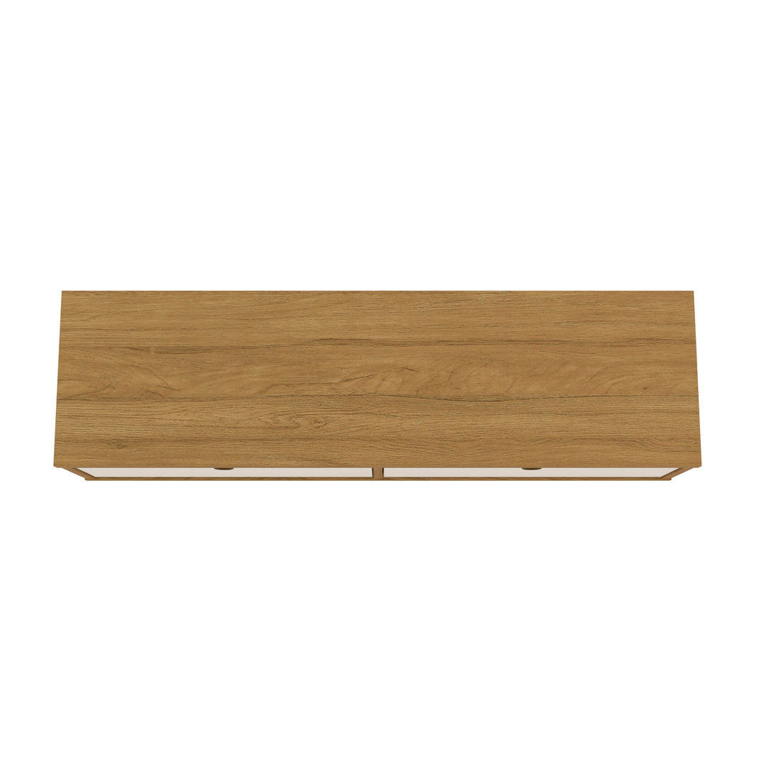 Darryl Floating TV Stand for TVs up to 48" Zipcode Design™ Color: Cinnamon/Off White