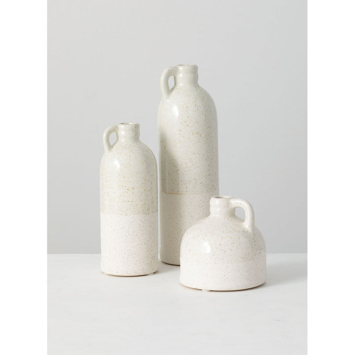 Cabell Ceramic Decorative Bottle Gracie Oaks Color: White