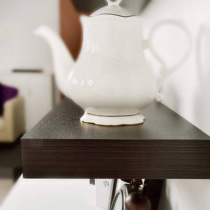 Bovina Floating Shelf Winston Porter Size: 2" H x 24" W x 9.25" D Finish: Walnut