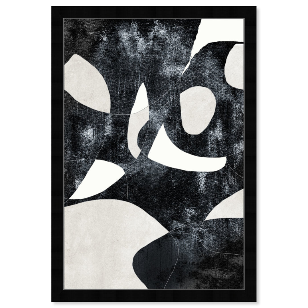 Abstract 'All Of Me' Geometric Wall Art Print Joss & Main Frame Color: Black Framed Size: 17" H x 12" W