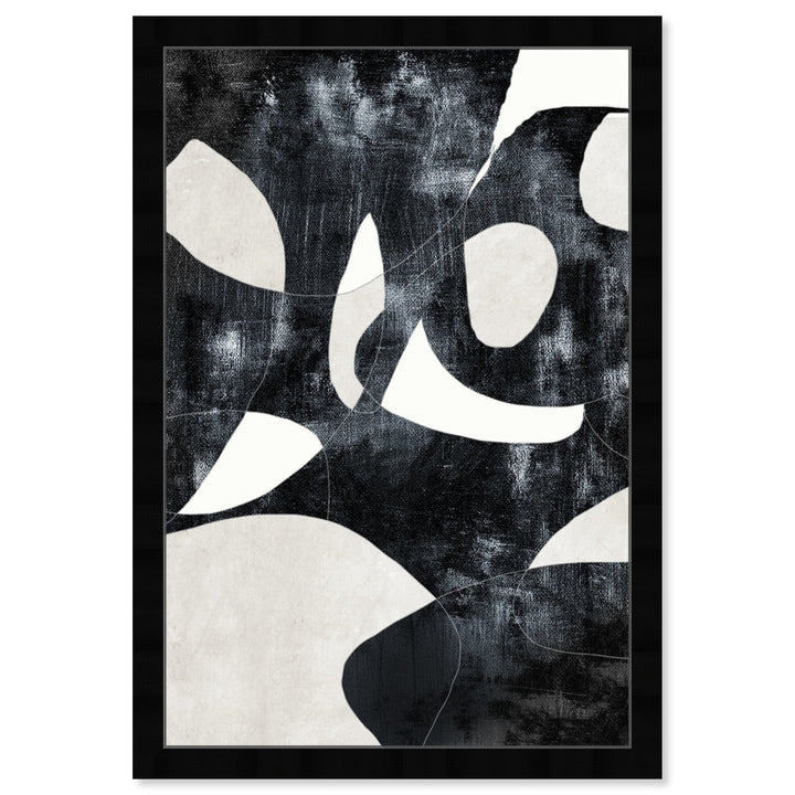 Abstract 'All Of Me' Geometric Wall Art Print Joss & Main Frame Color: Black Framed Size: 17" H x 12" W