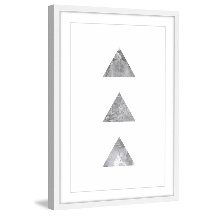 Tri' by Bryon White Framed Painting Print on Paper Marmont Hill Size: 45" H x 30" W x 1.5" D