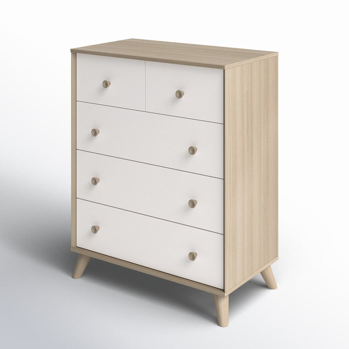 Rafferty Kids 5- Drawer Chest AllModern Color: Soft Elm/Pure White/NotSturdy