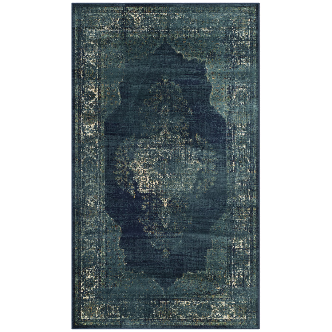 Vintage Performance Oriental Rug Bungalow Rose Rug Size: Rectangle 4' x 5'7"
