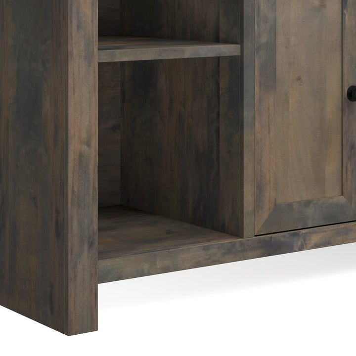 Columbia 84 inch Electric Fireplace TV Stand for TVs up to 88 inches, Barnwood Finish Greyleigh™