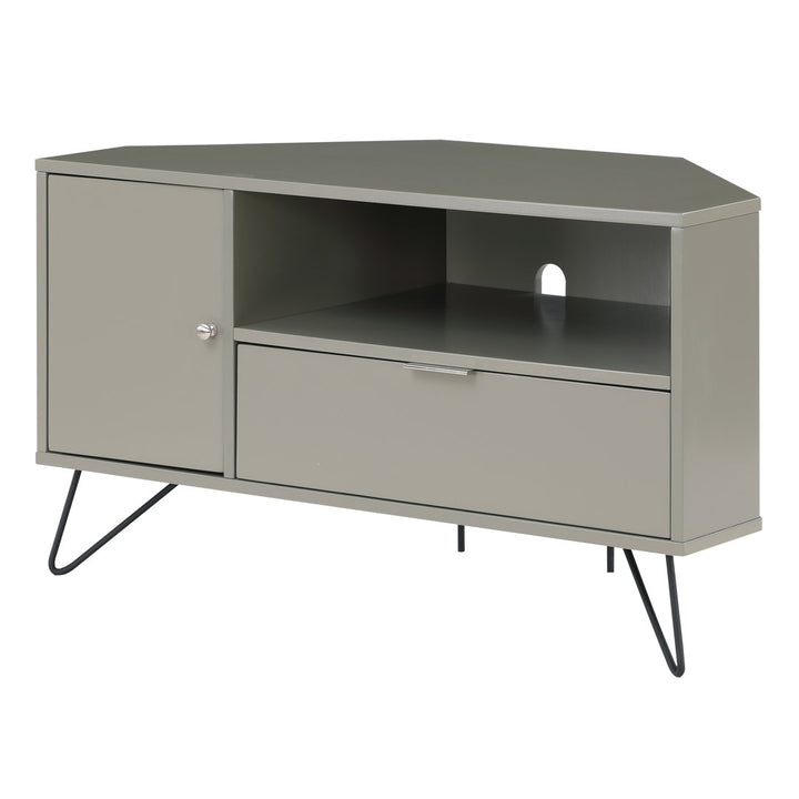 Haffner Corner TV Stand for TVs up to 49" Wade Logan® Color: Gray